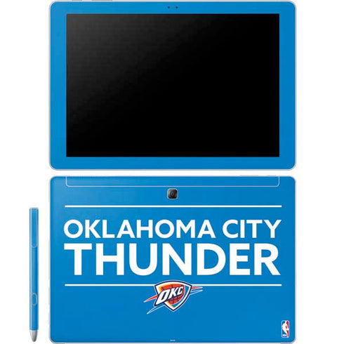 NBA Oklahoma City Thunder Standard - Blue Galaxy Book 12in Skin